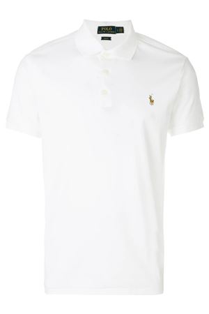 Polo in cotone bianco RALPH LAUREN | 710685514001WHITE